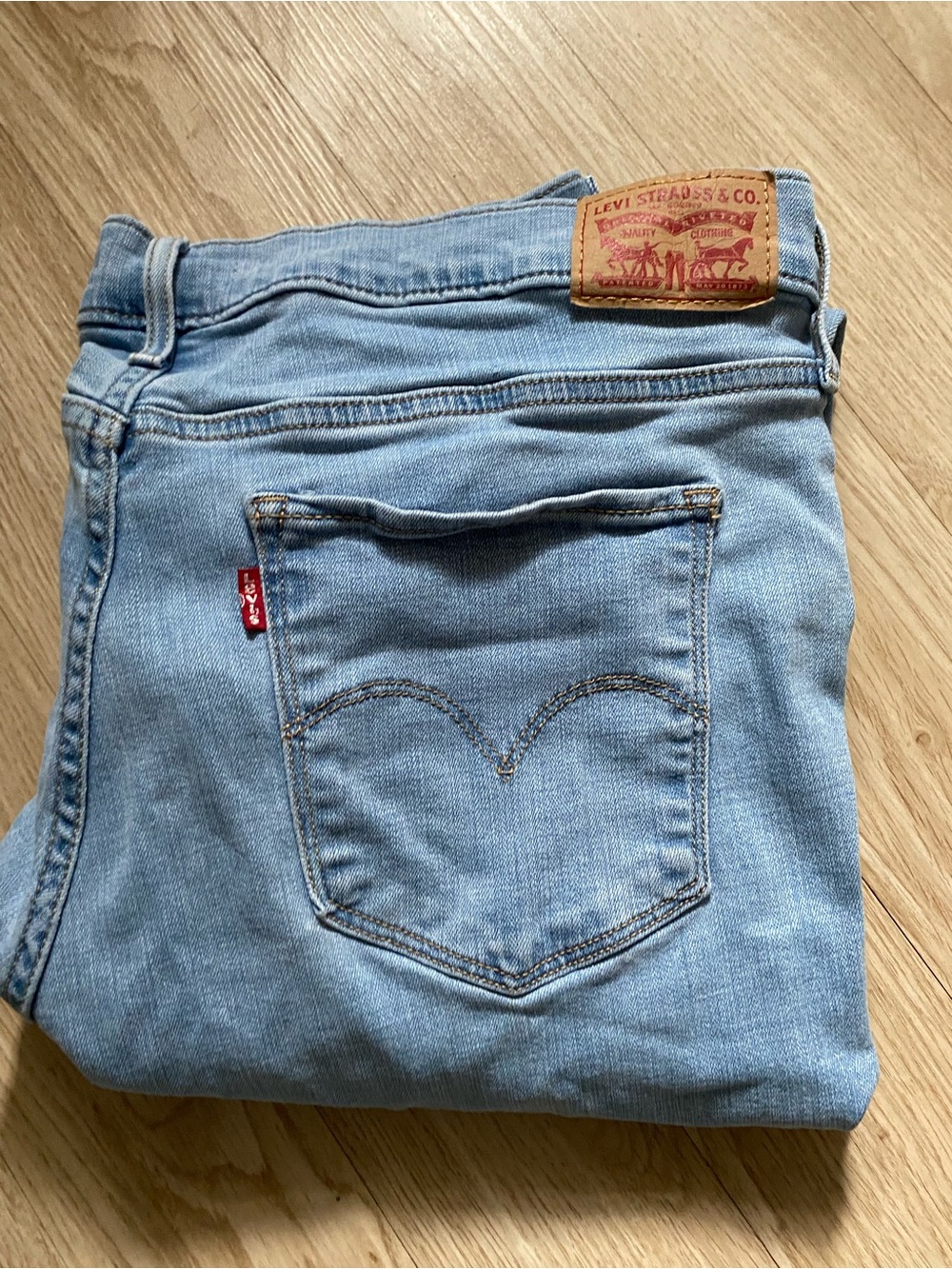Levi's Light Blue Straight women Jeans with Red Tab 311